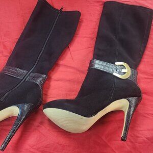 Guess Knee High High Heeled Boots size 8.5 in very good condition